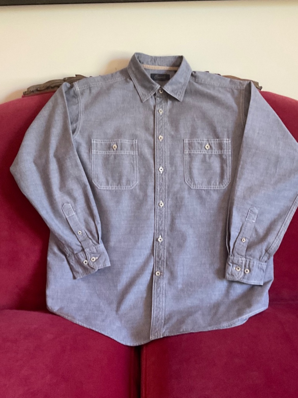Casuals Roundtree & Yorke Button Down Chambray Shirt